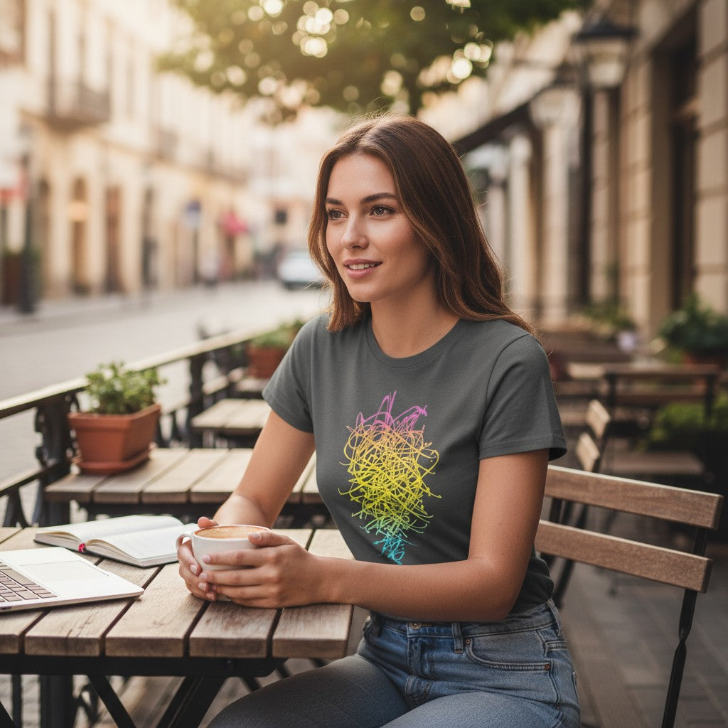 Women's Rainbow Chandelier Tee