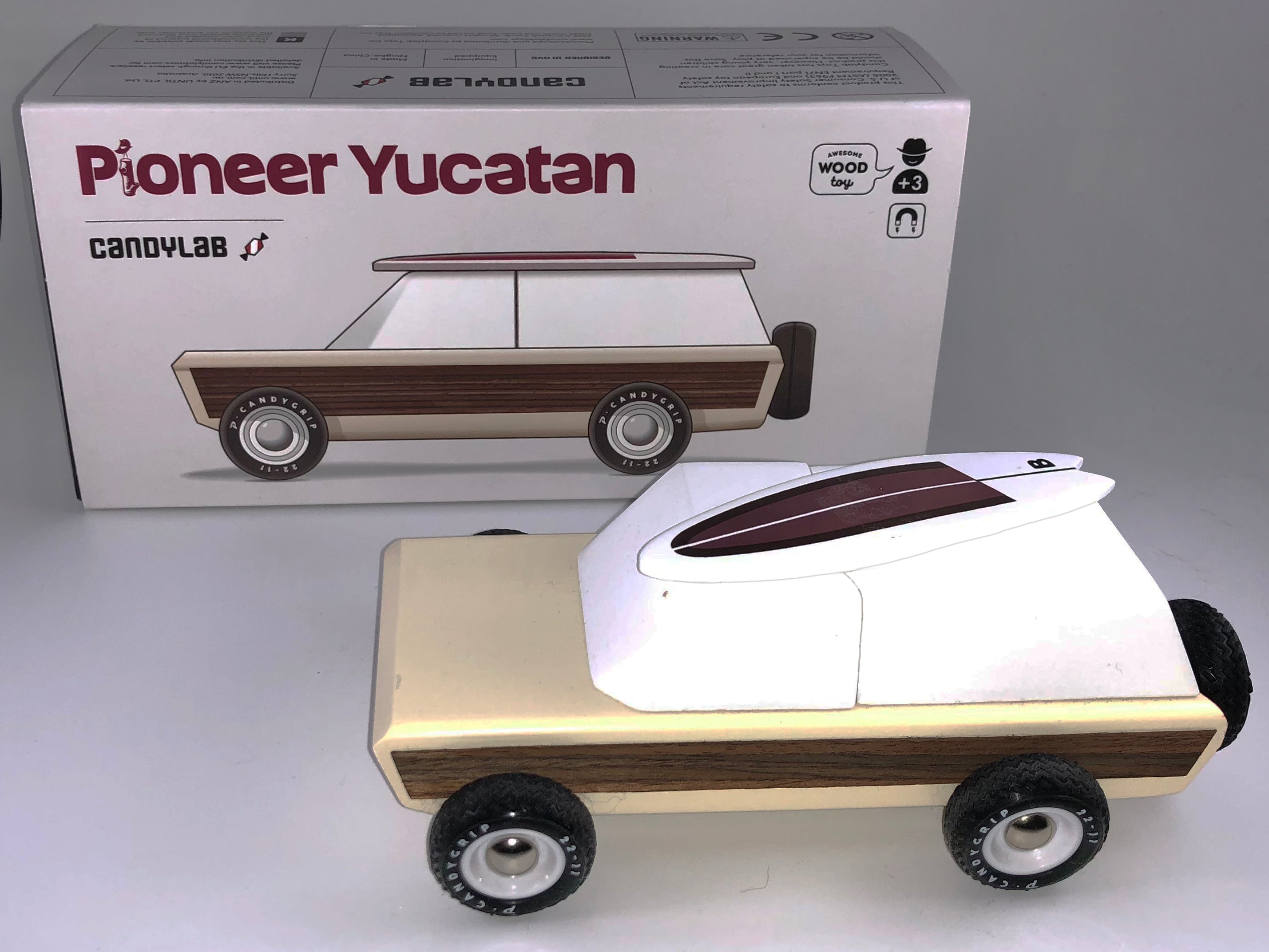 The iconic shape, wood panel sides, magnetic canoe on top, beefy tires, everything screams adventure, camping, and good old times.