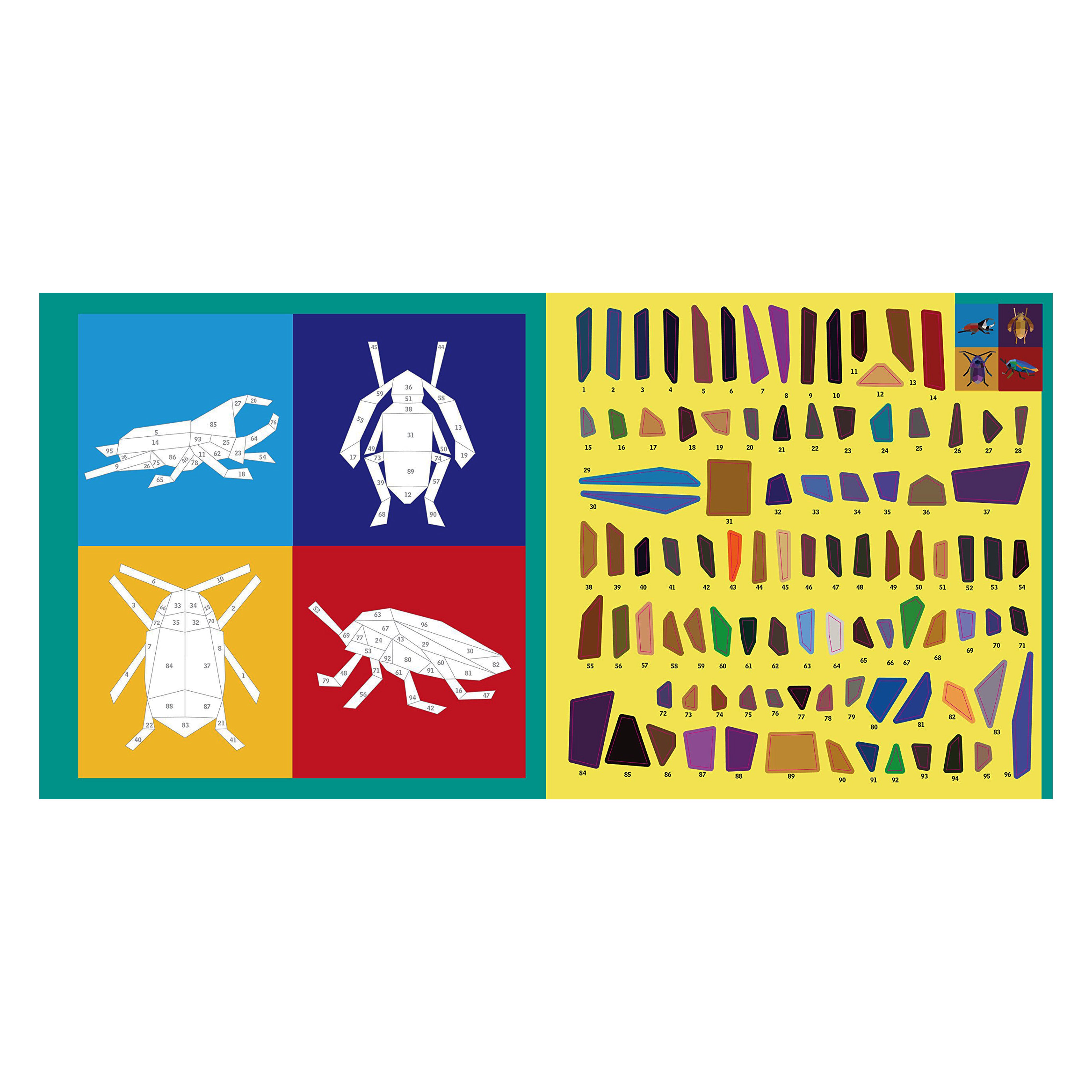 Beautiful Bugs, Paint by Sticker Book