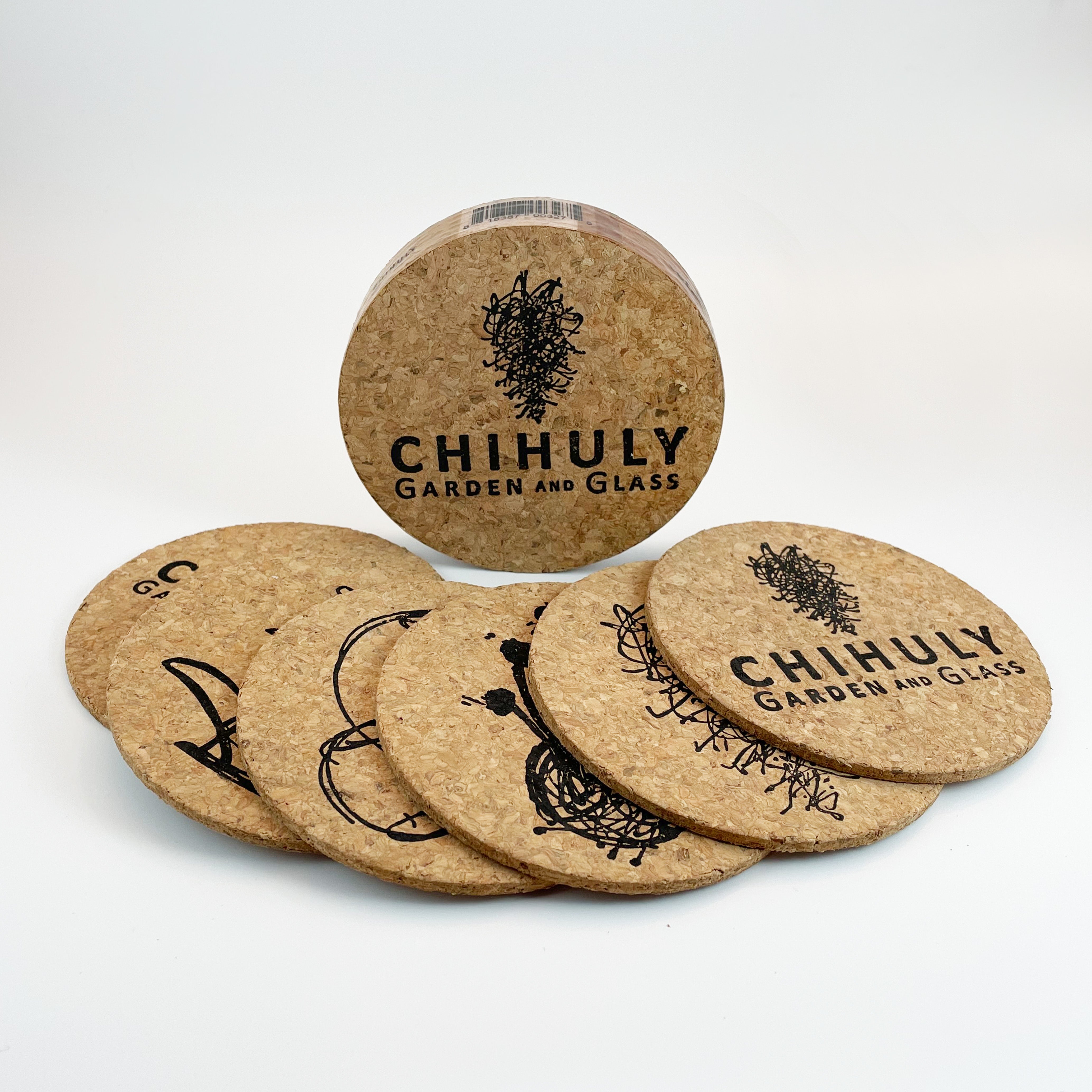 Chihuly Garden and Glass Cork Coaster Set