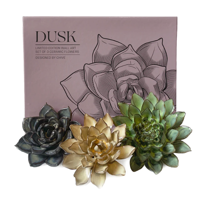 Ceramic Flower Gift Set - Dusk